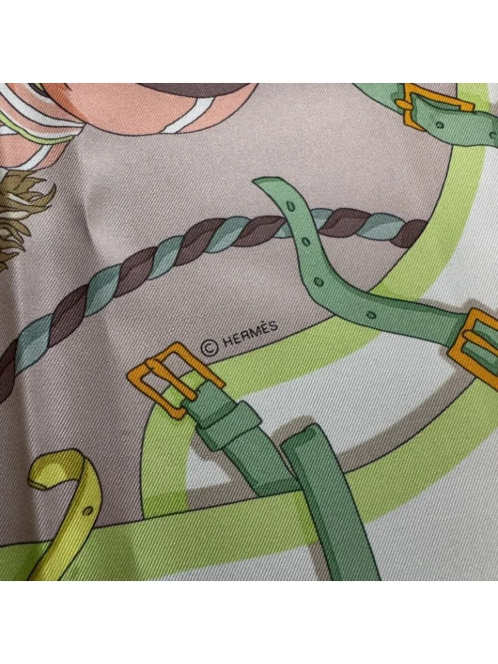 Hermes Carre 90 Ronds de Marche Ring Procession Scarf